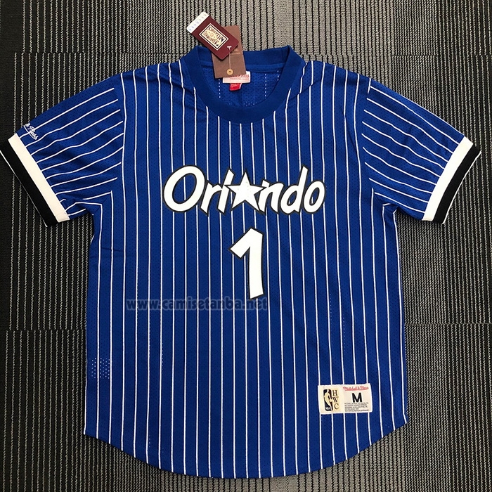 Camiseta Manga Corta Orlando Magic Penny Hardaway #1 Azul